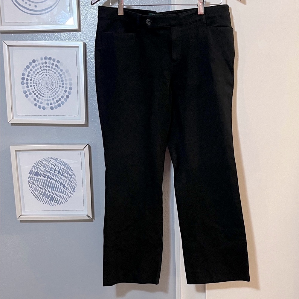 Lauren Ralph Lauren Adelle Women’s Black Boot Cut Pants Size 10
